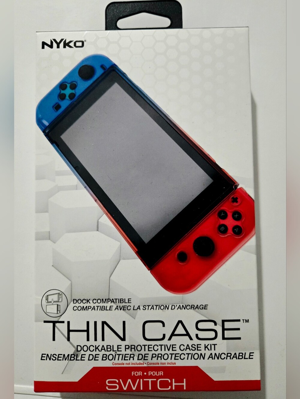 NYKO-Thin Case Dockable Protective Case- Blue & Red